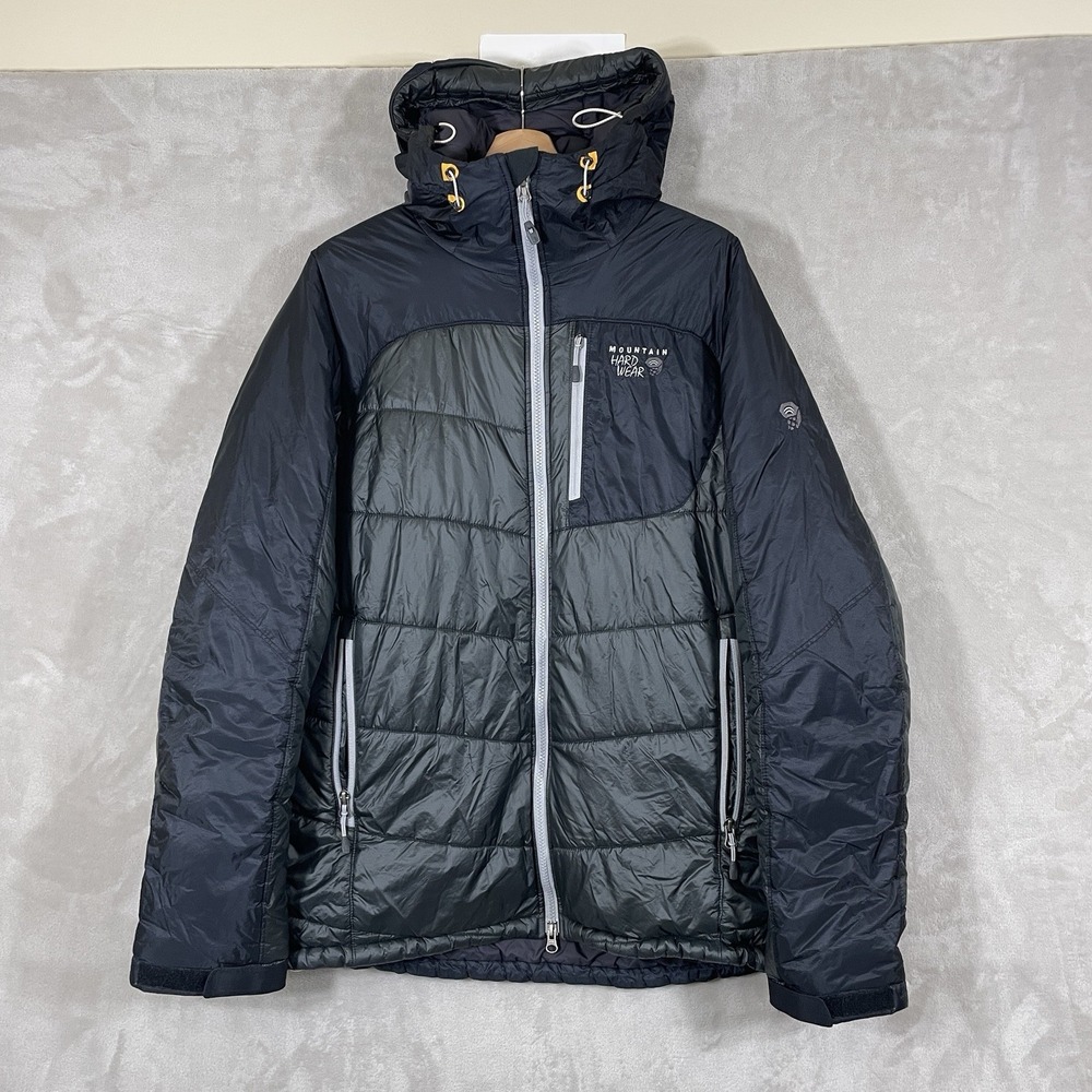 Mountain Hardwear Puffer Jacket Mens Large Hooded Heavy Insulated Coat